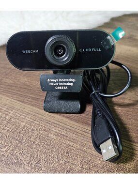 Full HD USB-A Webcam Web Digital Camera with Adjustable Foot
